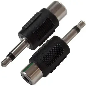 Перехідник шт.3,5моно -гн.RCA, корпус пластиковий