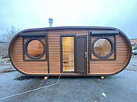 Овальна сауна в Німеччині від українського виробника Thermowood Production — якість, комфорт та вигідна ціна. Відео