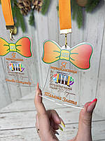 Іменна Медаль дзвоник з логотипом школи. Медаль для першокласника, 1 вересня