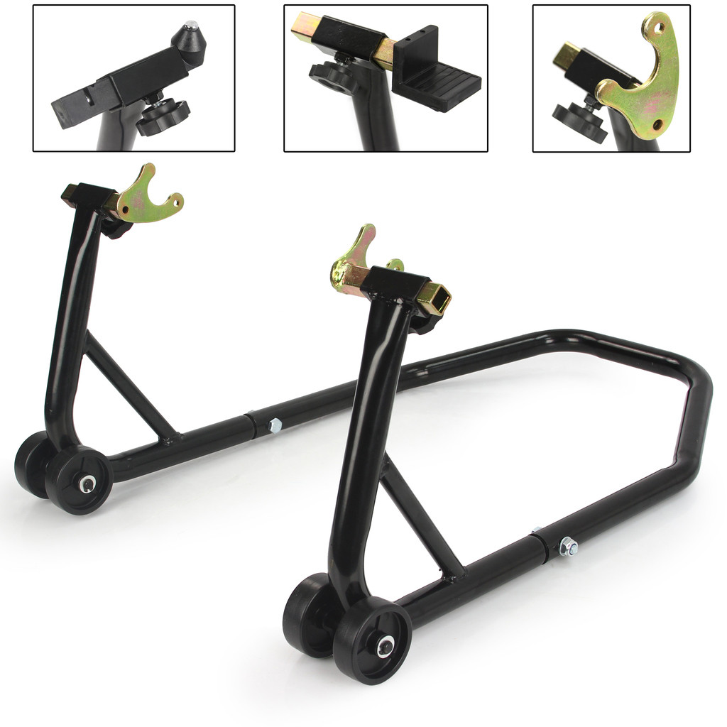 Підставка - стійка для мотоцикла Mar-Pol підйомник для переднього та заднього колеса з 3 насадками 1 шт (M80170), фото 1