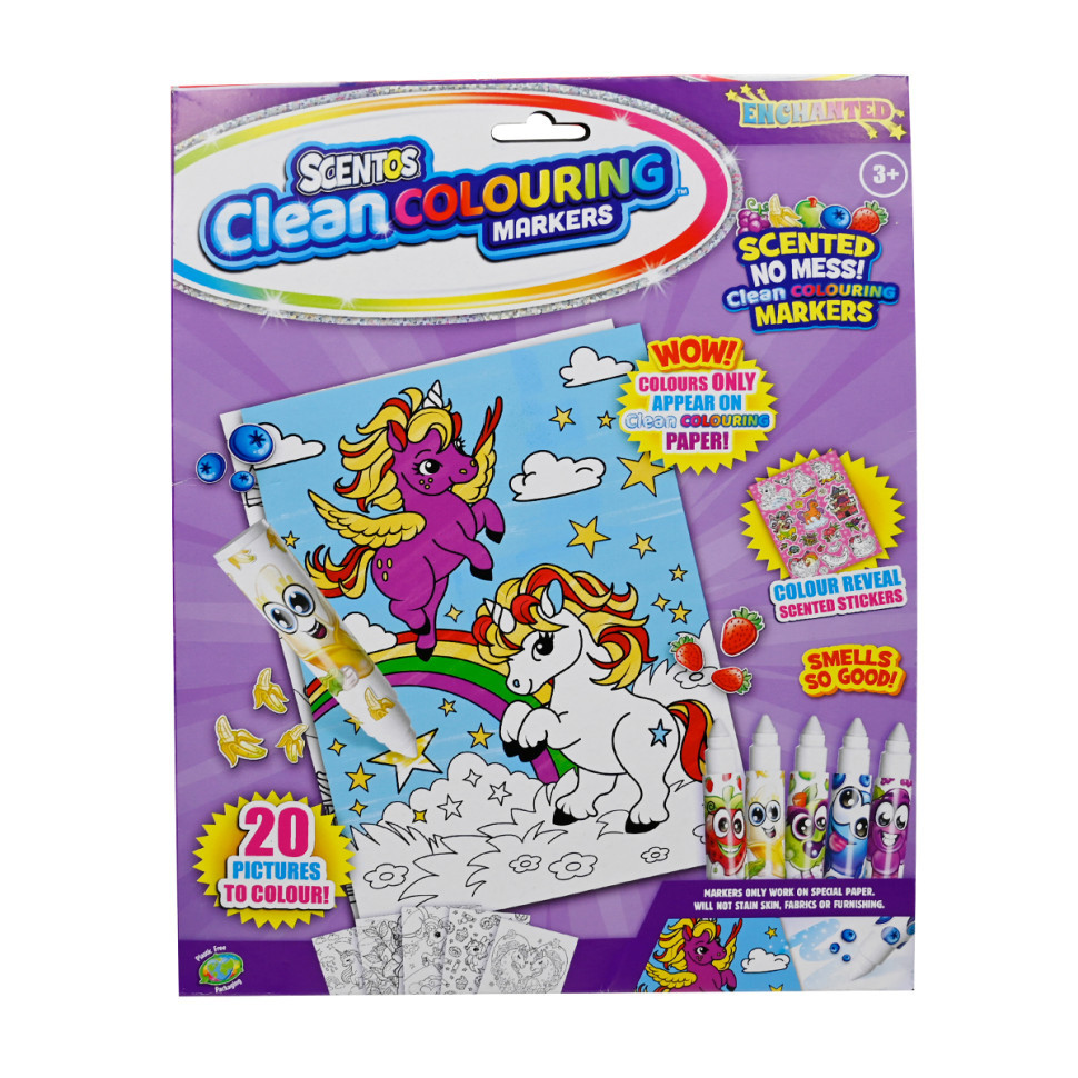 Ароматний набір для творчості Чарівний світ Scentos 20210 серії "Clean Colouring", фото 1