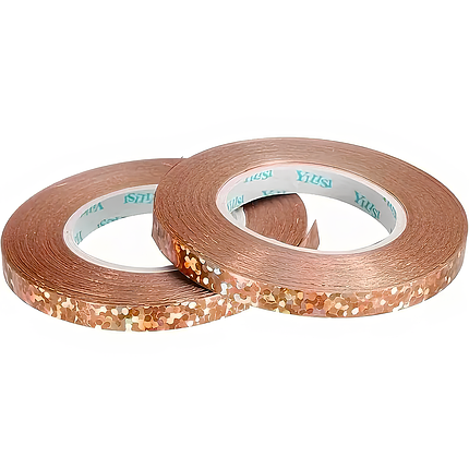 Стрічка для кульок ТЕСЬМА З ГОЛОГРАММОЮ | Рожеве золото, фото 1