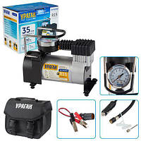 Компресор "Ураган" KA-У12040 100psi/12Amp/35 л/прикур.+перехідник