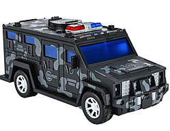 Електронна скарбничка-сейф військова машина Military Car Safe Box для банкнот і монет камуфляж