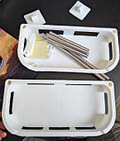 Полиця двоярусна для кухні, ванної кімнати або санвузла 30х14х58см, фото 9