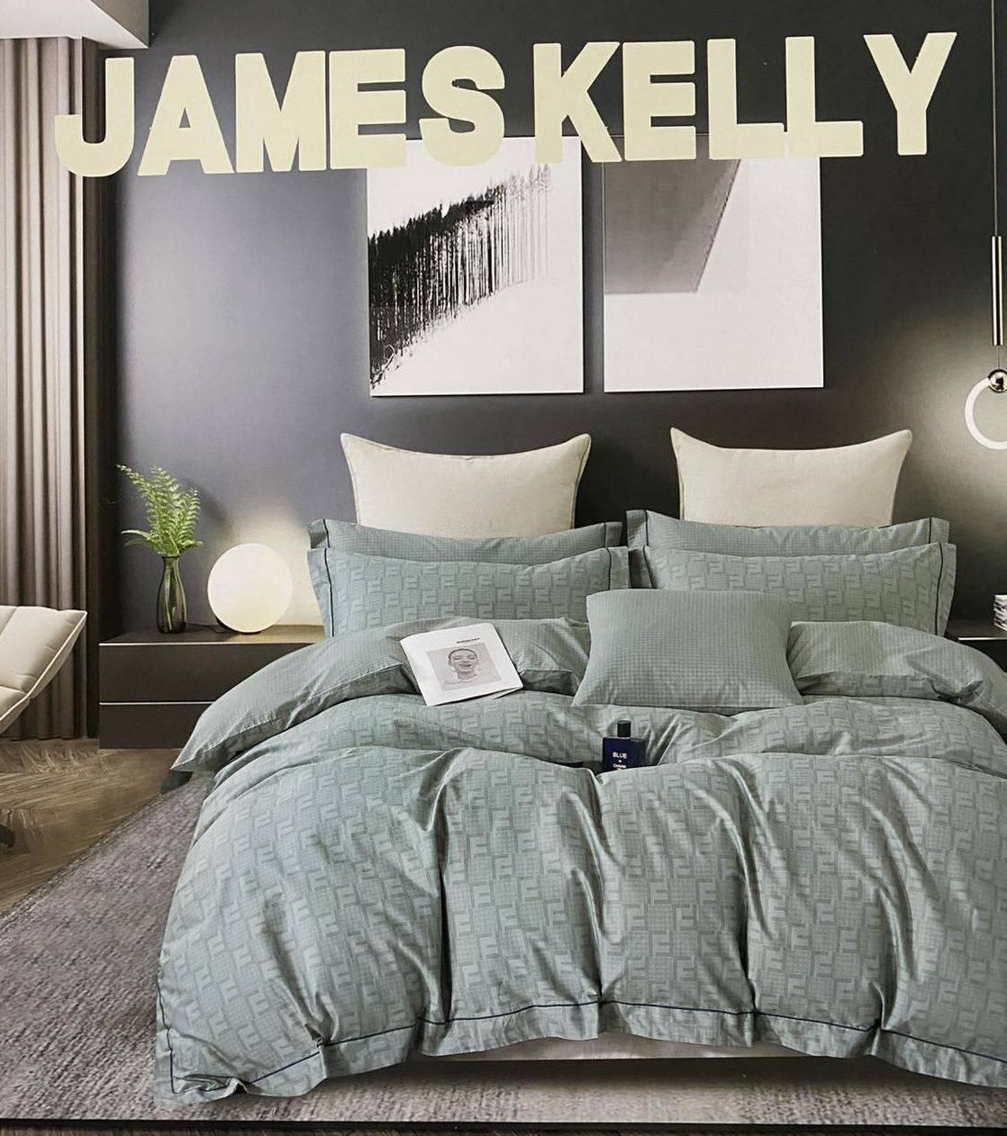 Комплект постільної білизни 200х230 морської хвилі JAMES KELLY 23493, фото 1