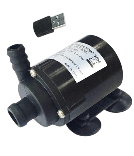JT-160A безщітковий насос 5 В, USB-A штекер, 120 л/год, кабель 110 см — для охолодження, акваріумів, перекачування