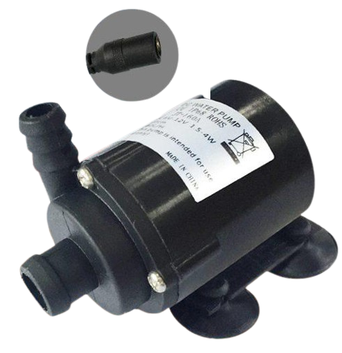 JT-160A 12 В 240 л/год, 5,5×2,1 мама, міні-насос з напором 230 см, для охолодження, акваріумів і перекачування води