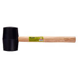 Alloid. Киянка резиновая 900г, черная, ручка из дерева, фото 2