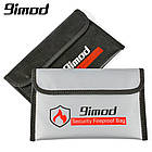 Набір вогнестійка папка-гаманець Imod 2 штуки Сіра + Чорна 20,5*13 см. Вогнетривка папка для документів, фото 8