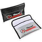 Набір вогнестійка папка-гаманець Imod 2 штуки Сіра + Чорна 20,5*13 см. Вогнетривка папка для документів, фото 6