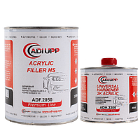 ADI UPP Автомобильный Грунт Серый 2K 5+1 ACTYLIC FILLER HS (комплект 1л + 0,2л) Затвержитель