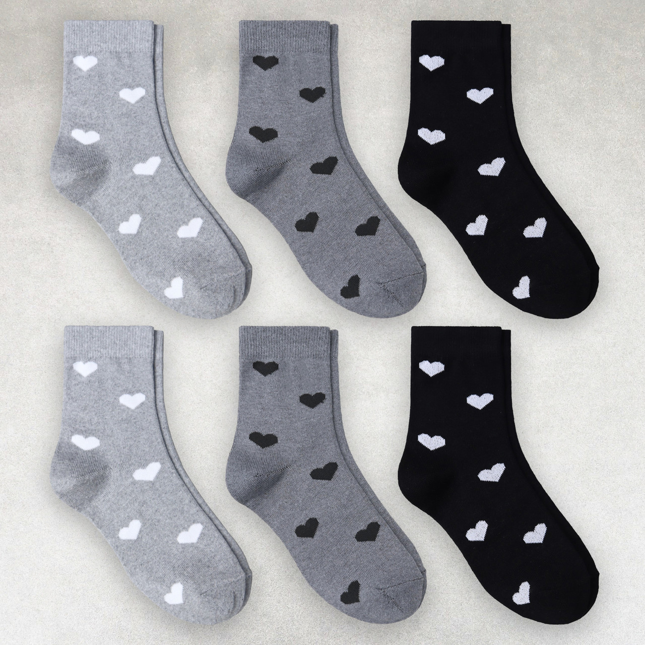 Шкарпетки жіночі 6 пар «Сердечка 7» розмір 36-40 арт. 285.6, фото 1