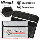 Набір вогнестійка папка-гаманець Imod 2 штуки Сіра + Чорна 20,5*13 см. Вогнетривка папка для документів, фото 5