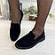 Лофери жіночі замшеві. Колір чорний. 36-41 розміри, фото 4