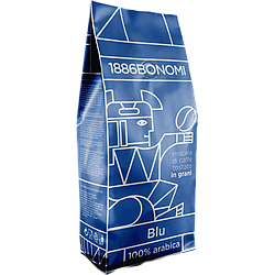 Кава в зернах Bonomi Blu 1кг Італія арабіка квітково-медові нотки з легкою кислинкою