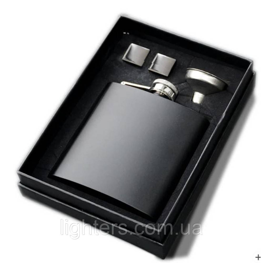 Набір з флягою для мисливця + 2 льоду + лійка LB-161, фото 1