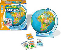 Інтерактивний глобус знань - Гра Ravensburger tiptoi 00107 (Уцінка.Без гральних карт)- Навчальний глобус для дітей віком від 7 рок