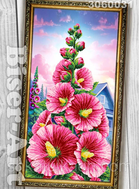 Схема вишивки бісером (хрестиком) Мальви, фото 1