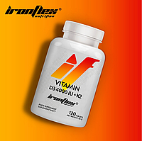 Вітамін D3+K2 IronFlex Vitamin D3+K2 120 tabs