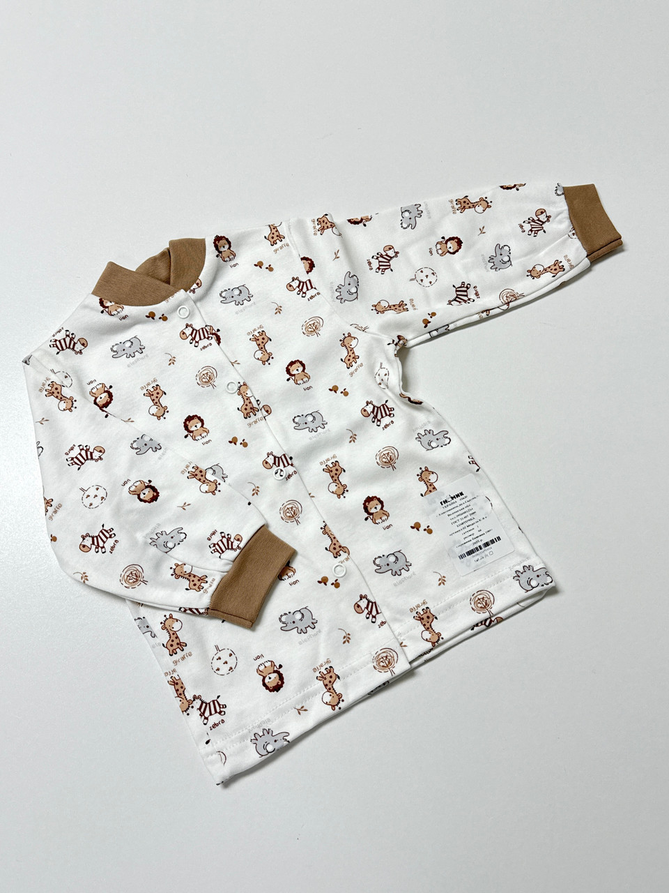 Кофточка ясельна, в тканині інтерлок, 68 розмір, фото 1