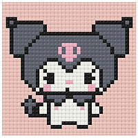 Алмазна мозаїка міні Куромі Kuromi 10х10 см