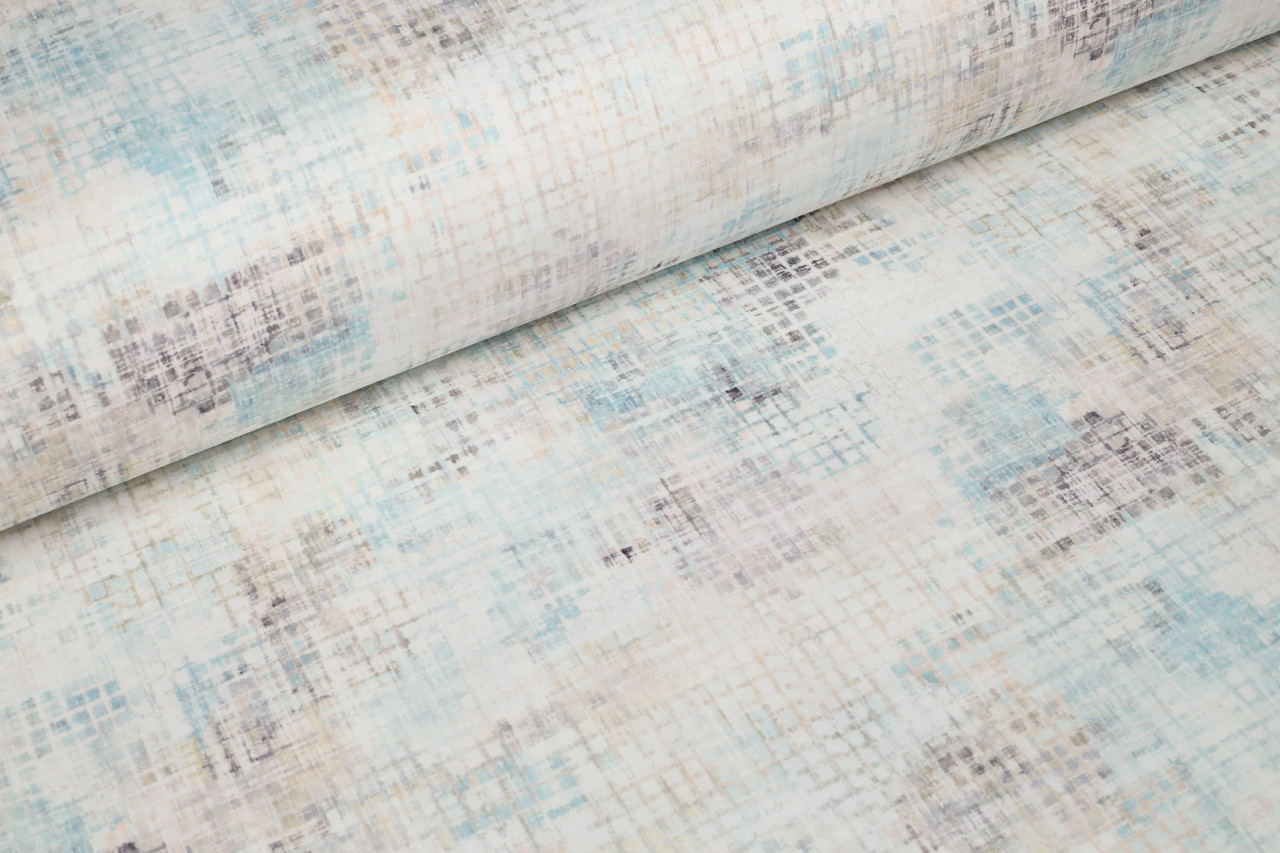 Відріз ранфорсу Акварель клітинка 30х240 см