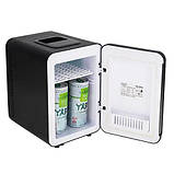 Косметичний міні холодильник автомобільний автохолодильник 4л портативний для ліків косметики дому офісу охолодження та обігрів, фото 3