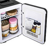 Косметичний міні холодильник автомобільний автохолодильник 4л портативний для ліків косметики дому офісу охолодження та обігрів, фото 8