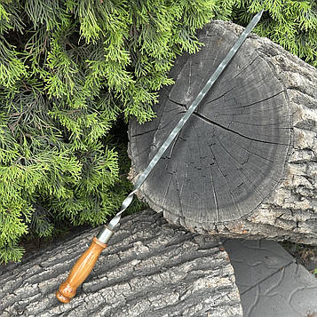 Шампур Mzavod з дерев'яною ручкою 630х12х3мм світлий