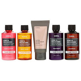 Набір дорожній для тіла, волосся та обличчя Kundal №2 Travel Set Baby Powder (Body Hair & Face) 1 шт