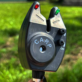 Електронний сигналізатор клювання Rumpol, з регулюванням чутливості, гучності та тону, LED-індикатор, для карпової і фідерної рибо