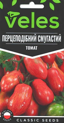 Насіння томату Перцеподібний смугастий 0,15 г ТМ ВЕЛЕС, фото 1