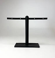 Торговельне обладнання Finding Стійка демонстраційна для сережок кульчиків цвяшків на 4 отвори пластикова Чорна 11 см х 14.2 см