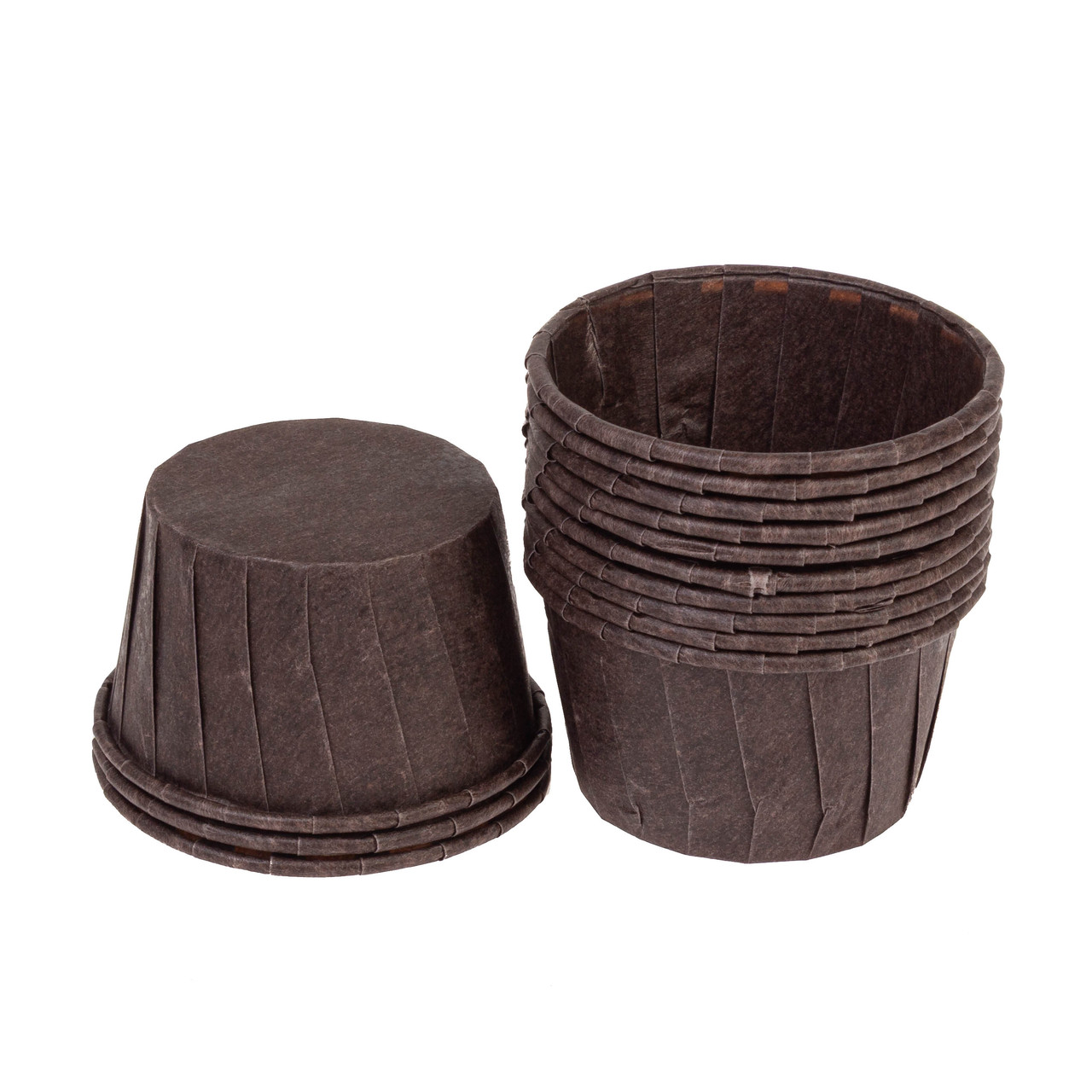 Паперова форма (50х40) з посиленим бортиком (50 шт), коричнева, фото 1