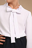 Дитяча нарядна біла блузка на дівчинку підлітка для школи., фото 10
