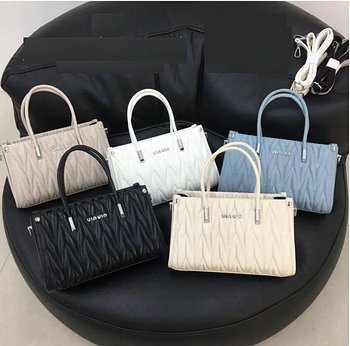 Сумка жіноча прямокутна 25*16 см на блискавці зі штучної шкіри в різних кольорах Janin