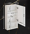 Дзеркальна шафа для ванної з прихованим зберіганням ШВК - 141, колір Білий, фото 7