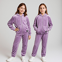 Велюровый Костюм на Девочку 128-158 см 003631 Фиолет