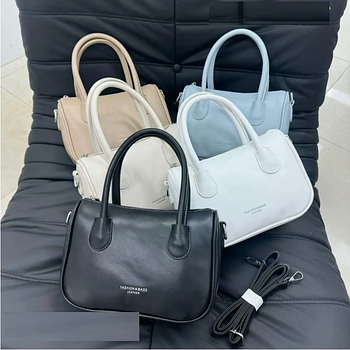 Сумка жіноча прямокутна 24*17 см на блискавці зі штучної шкіри в різних кольорах Janin