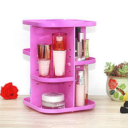 Підставка-органайзер для косметики 360°, рожевий