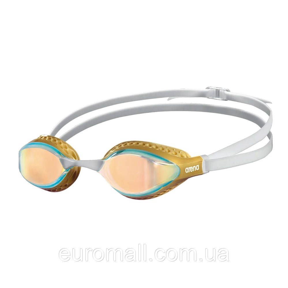 Окуляри для плавання Arena AIR-SPEED MIRROR жовтий, мідно-золотой Унісекс OSFM, фото 1