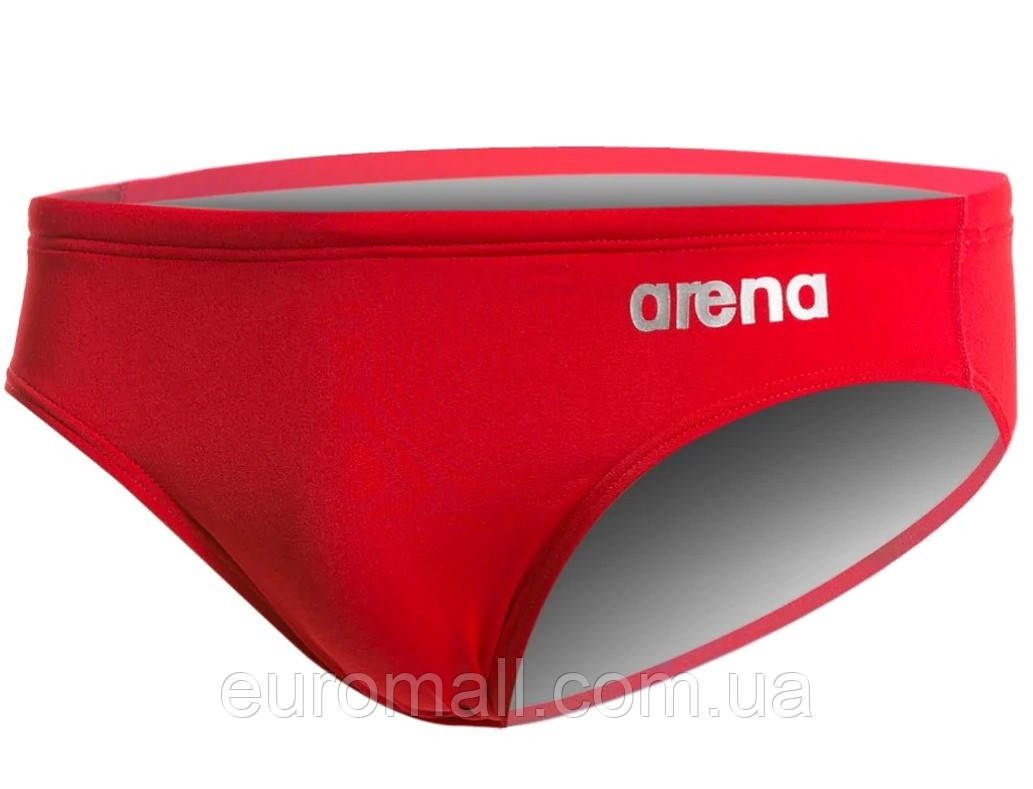 Плавки-сліпи для хлопців Arena TEAM SWIM BRIEFS SOLID червоний, білий Діти 128см, фото 1