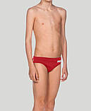 Плавки-сліпи для хлопців Arena TEAM SWIM BRIEFS SOLID червоний, білий Діти 128см, фото 2