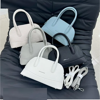 Сумка жіноча 27*16 см на блискавці з довгим ремінцем зі штучної шкіри в різних кольорах Janin