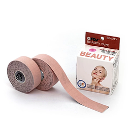 Тейп ARES BEAUTY TAPE Gentle Half 2.5x10 для обличчя (Beige-pink)