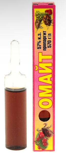 Омайт — контактний акарицид проти кліщів для плодових і декоративних культур, 12,5 мл, фото 1