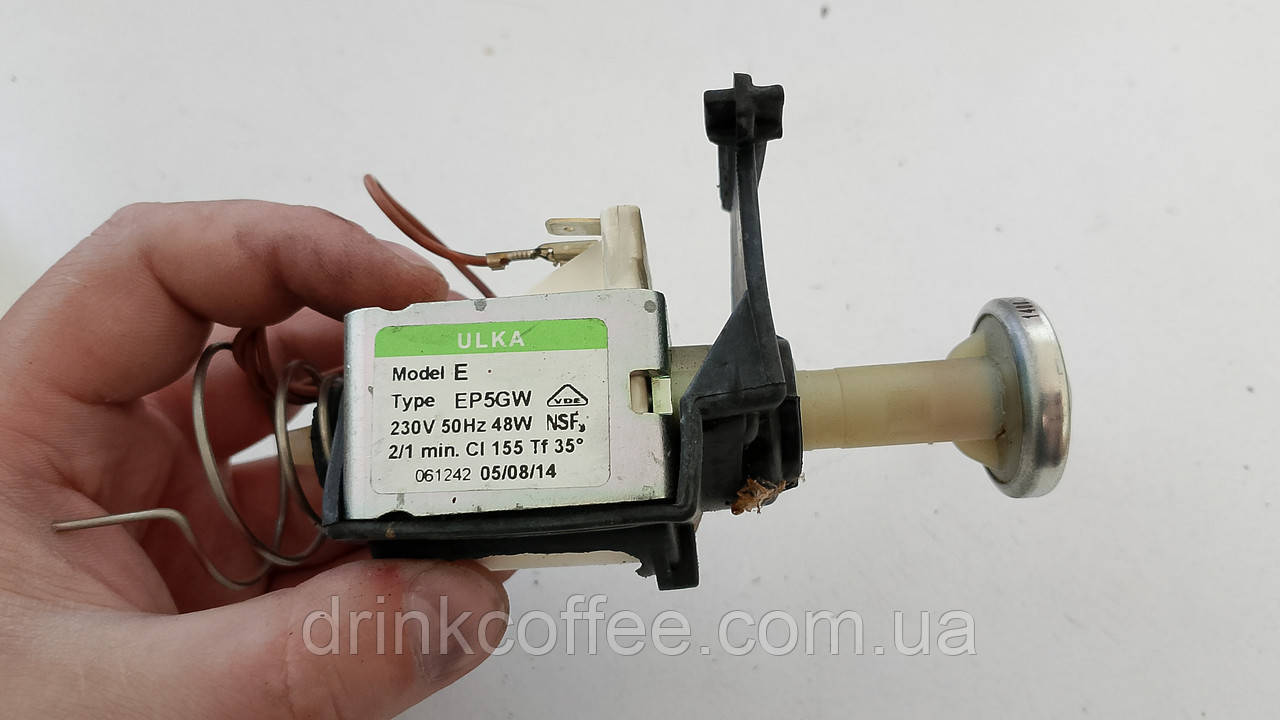 Насос помпа ULKA E EP5GW + регулятор мембрани для кавомашини DeLonghi ECAM 44.660.B_2 ELETTA Cappuccino б/у, фото 1