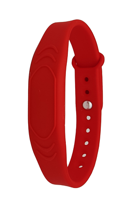 RFID браслет з чипом MIFARE SEVEN R-68 червоний, фото 1