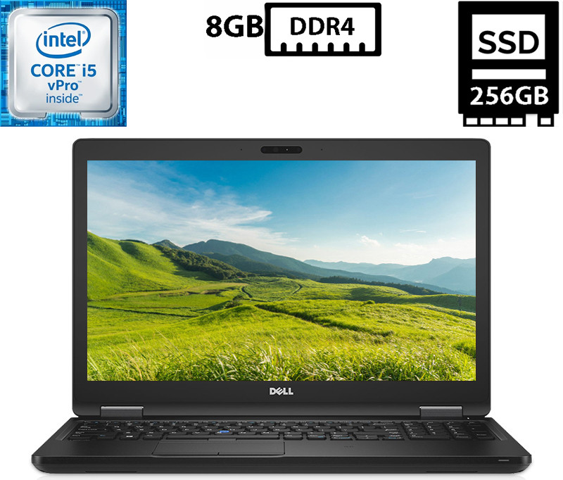 Ноутбук Dell Latitude 5580/15.6" TN 1920x1080/Core i5-6300U 2.40GHz/8GB DDR4/SSD 256GB/Intel HD Graphics Камера LTE Б/В